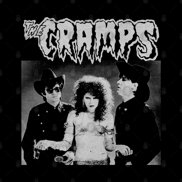 The Cramps Vintage BW by Sal.Priadi