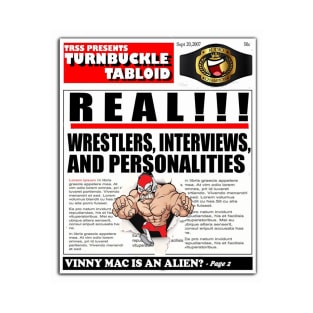 Turnbuckle Tabloid Comic News T-Shirt