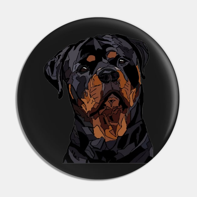 Rottweiler Zero Pin by Freedomink