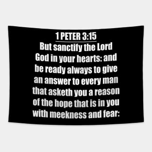 Bible Verse 1 Peter 3:15 Tapestry