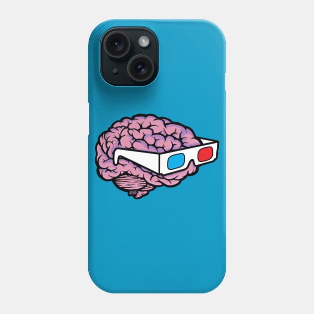 3D Glasses Blow My Mind Phone Case by BradAlbright