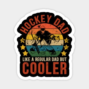 Ice Hockey Dad Funny Vintage Hockey Father's Day Gift Magnet