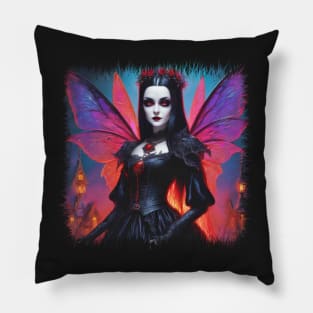 Lady In Black Pillow