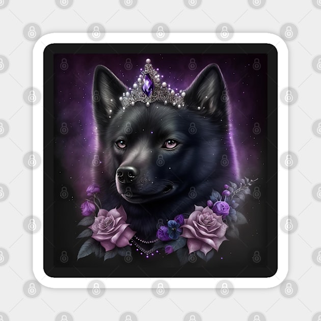 Royal Schipperke Magnet by Enchanted Reverie