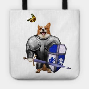 Sir Corgi Dog Knight Tote