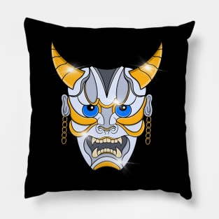 grim reaper gold mask Pillow