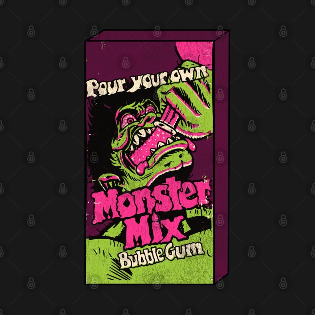 Monster Mix 70s Candy Bubble Gum by darklordpug