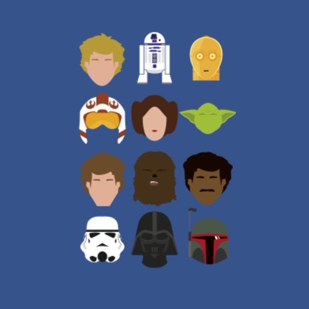 Star Wars Minimalism Collected Characters