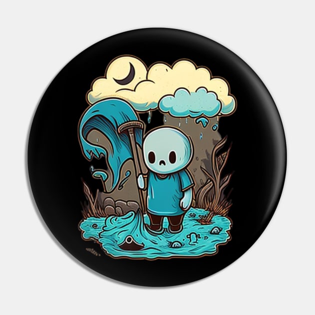 Cartoon death Pin by Crazy skull