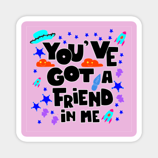 pink frienship Magnet