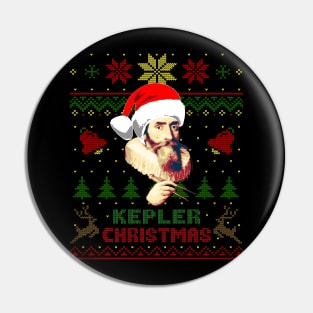 Johannes Kepler Funny Christmas Pin