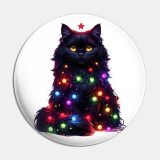 Christmas Cat Pin