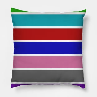 Colorful Fandom Stripes Color Pillow