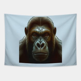 Ape Mountain Gorilla Fun Face Cut Out Tapestry