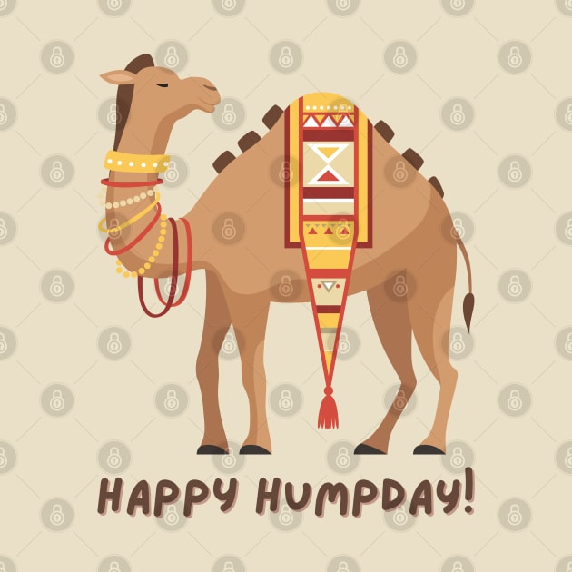 Happy Humpday Hump Day Cute Brown Camel by Enriched by Art