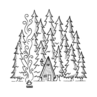 Log Cabin in the Woods T-Shirt