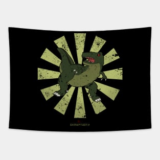 Sharptooth Retro Japanese Land Before Time Tapestry