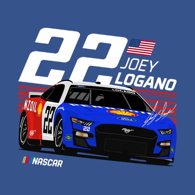 Joey Logano 22 Throwback by Erianna Bee