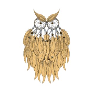 The yellow dream catcher owl T-Shirt