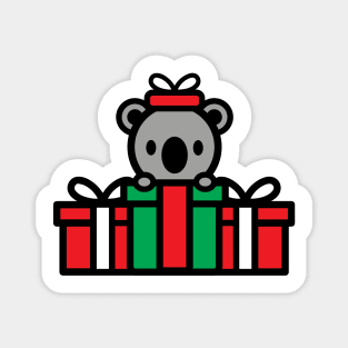 Koala Christmas Presents Bambu Brand Holiday Snow Magnet