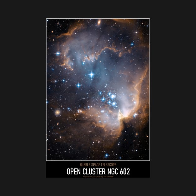 High Resolution Astronomy Open Cluster NGC 602 by tiokvadrat