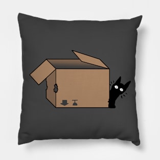 Curious cat Pillow