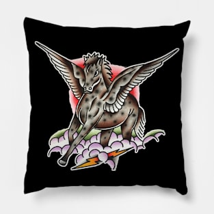 Pegasus Tattoo Design Pillow