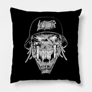 Skull Old Rock Veteran Pillow