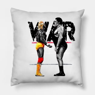 WAR!!! Andre the giant vs hulk hogan -Legends Pillow