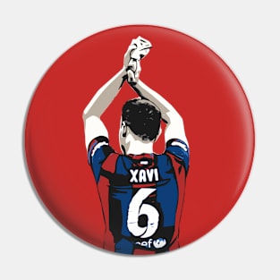 Xavi Hernandez Pop Art Pin