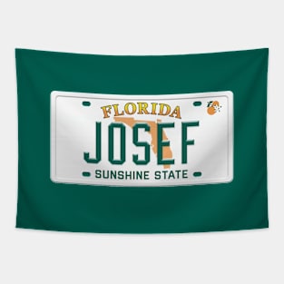 Josef License Plate - FL Tapestry