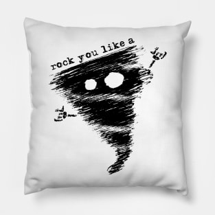 Alfonsino the hurricane - Rock you like a hurricane (white) Pillow