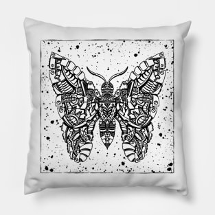 HomeSchoolTattoo Mechanical Butterfly Pillow