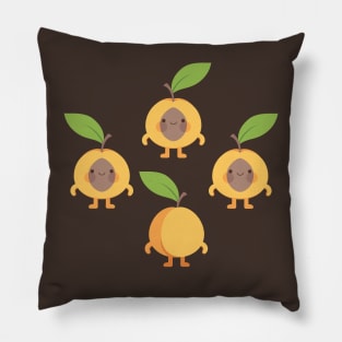 Cheeky apricots Pillow