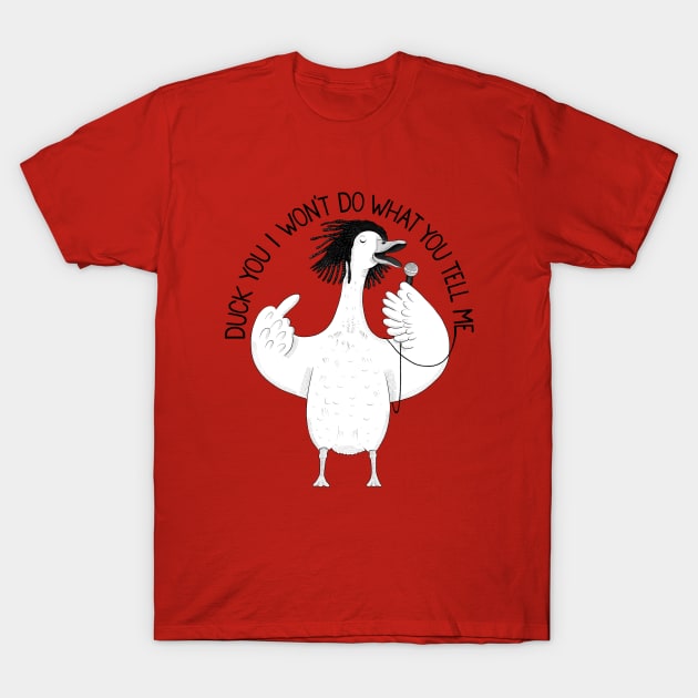 Duck You! | Animal Karaoke Collection - Rage Against The Machine - T-Shirt  | TeePublic