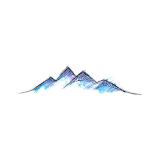 mountain watercolor icon T-Shirt