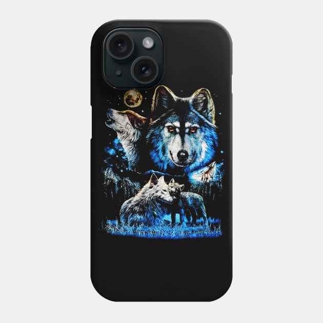 Wolf Pack Kids Phone Case by vectordiaries5