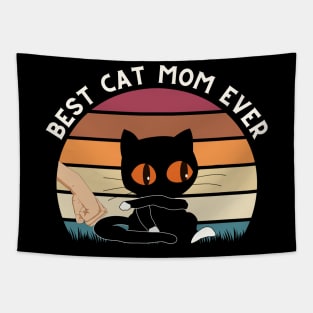 Best Cat Mom Ever Tapestry