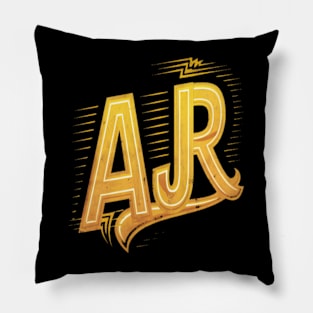 Distressed AJR Gradient yellow colors Pillow