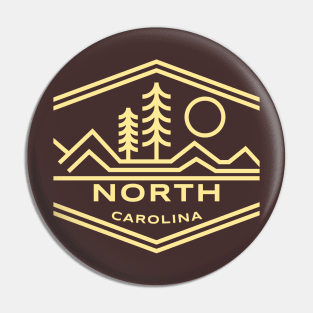 North Carolina Mountains Pine Trees Sun Pin