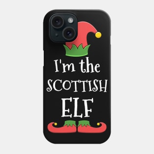 Scottish Elf Costume for Matching Family Christmas Group Phone Case