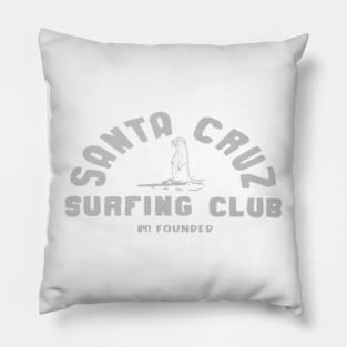 841 Santa Cruz Surfing Club GRAY Pillow