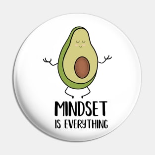 Avocado Yoga, Mindset Motivational Quote Pin