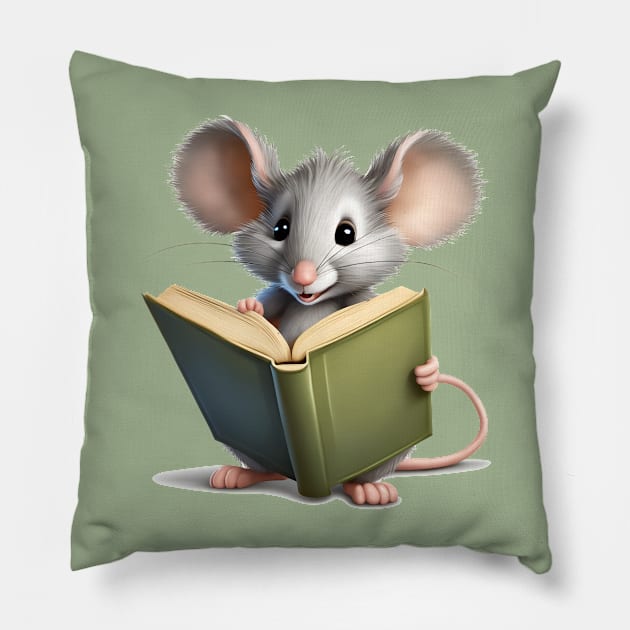 Reader Mouse Pillow by FabrizioX