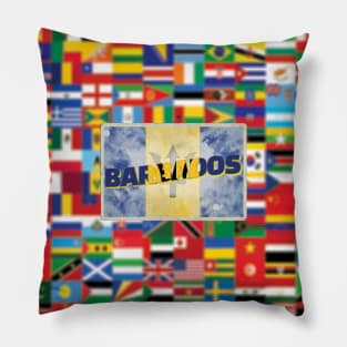 Barbados Vintage style retro souvenir Pillow