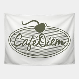 Cafe Diem Fan Logo Tapestry