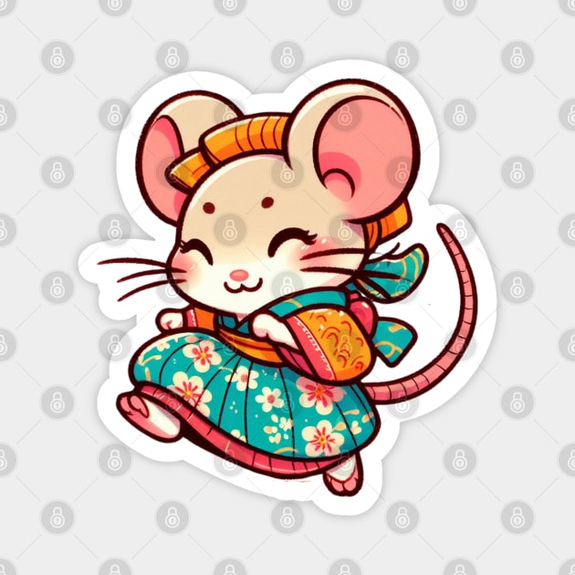 Dancing mouse Magnet by Japanese Fever