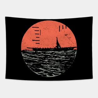 Aimed Battleship Tapestry