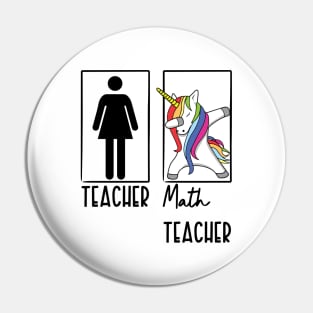 Math Teacher Pin