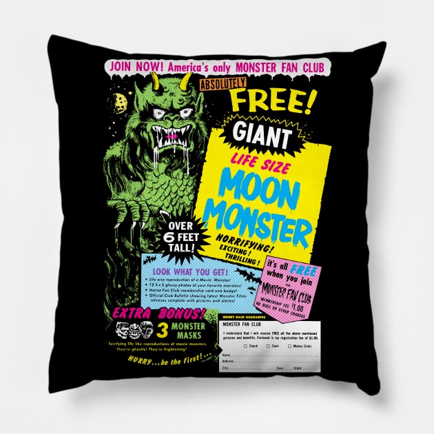 Giant Life-Size Moon Monster Pillow by MarbitMonster